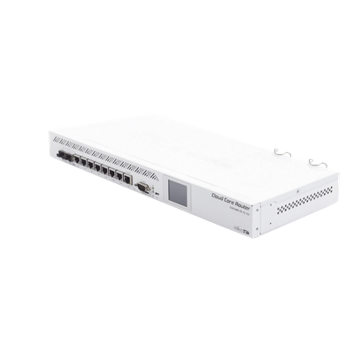 (CCR1009-7G-1C-1S+) Cloud Core Router, CPU 9 Núcleos,7 Puertos Gigabit, 1 Combo TP/SFP, 1 puerto SFP+, 2 GB Memoria