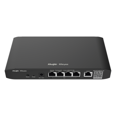 Router Balanceador Administrable Cloud con POE+ 54w, 3 puertos LAN gigabit, 1 Puerto WAN gigabit y 1 puerto LAN/WAN gigabit configurable, hasta 100 clientes con desempeño de 600 Mbps asimétricos