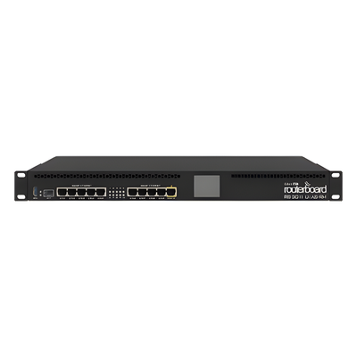 RouterBoard, CPU 2 Núcleos, 10 Puertos Gigabit Ethernet, 1 Puerto SFP, 1 GB Memoria, Licencia Nivel 5, Montaje Rack