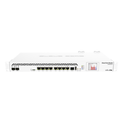CoreCloud Router Mikrotik, CPU 36 Núcleos, 8 puertos Gigabit, 2 puertos SFP+
