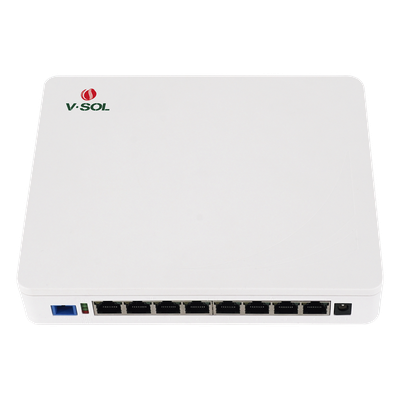ONU Dual EPON/GPON / 8 Puertos PoE 802.3at Gigabit / Wi-Fi Doble banda 2.4 y 5 GHz /  1 Puerto SC/UPC