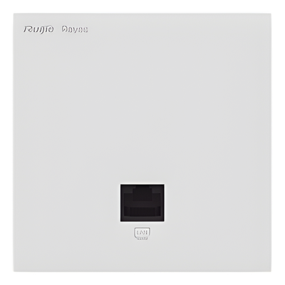 Punto de Acceso Mesh Wi-Fi 6 para interior en pared, hasta 512 usuarios ideal para Hotelería, discreto incrustado en pared.