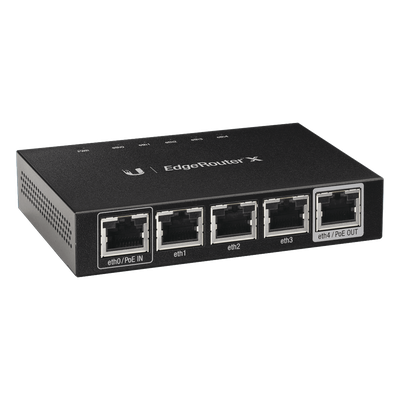 EdgeRouter X de 5 puertos Gigabit con funciones avanzadas de ruteo