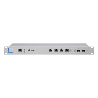 Ruteador UniFi para medianas y grandes empresas con funciones de firewall, soporta balanceo de carga y Fail Over entre 2 WAN