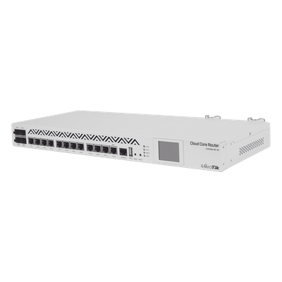 Cloud Core Router, CPU 36 Núcleos, Througput 16Gbps / 24Mpps, 12 Puertos Gigabit Ethernet, 4 Puertos SFP y 4 GB de memoria, Ideal para IPsec