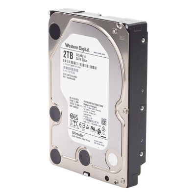 Disco Duro Enterprise 2 TB / Wester Digital (WD) / Serie Ultrastar / Recomendado para Data Center y NVRs de Alta Capacidad / Alto Performace