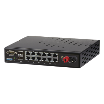 Switch WISP PoE Administrable de 14 puertos (12 PoE Gigabit + 2 SFP) entrada de 9-72 Vcc