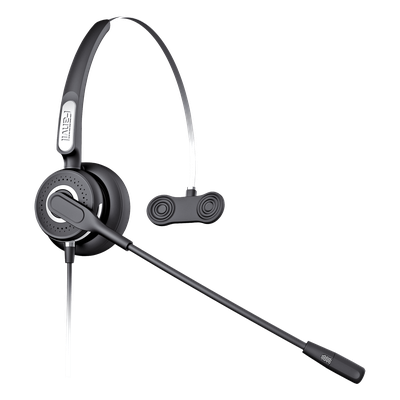 Diadema Con Tecnología AntiShock Para Teléfonos IP FANVIL Y Polycom Micrófono de Cancelación de Ruido y Cable Resistente a Jaloneos