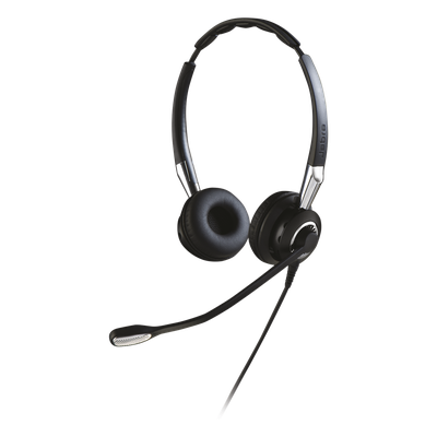 Diadema / Auricular Jabra Biz 2400 Duo / QD / 40% Más Ligero / Cancelación de Ruido / Contact Center (2409-820-205)