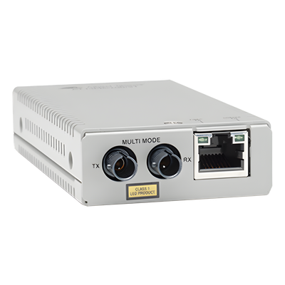 Convertidor de medios fast ethernet a fibra óptica, conector ST, multimodo (MMF), distancia hasta 2 km