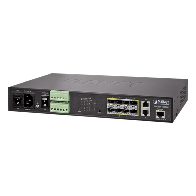 Switch Administrable L2, 8 puertos 100/1000X SFP, 2 puertos 10/100/1000T