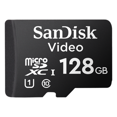 Tarjeta MicroSDXC / 128 GB / Clase 10 / Lectura 80 MB/s / 64 TBW / -25°C a 85°C