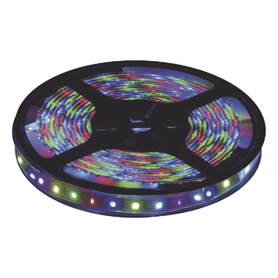 Tira Led  Multicolor de 5 m / Uso Interior / Potencia 22 W / 900 lm/ 12 V CD / IP 20 / Necesario transformador (no incluido) 
