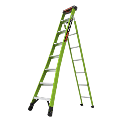 Escalera de Tijera 3 en 1 de 2.44 Metros, Fibra de Vidrio (SKU13908-001). Hecha en E.U.A. (Versión 2.0)