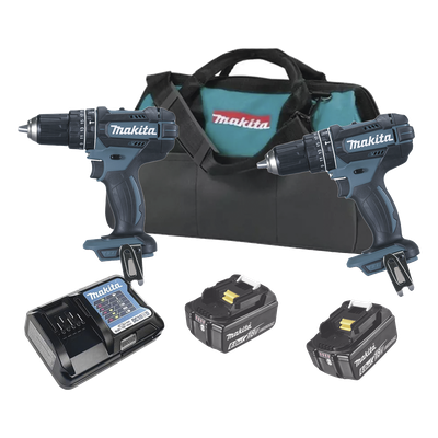 KIT (DHP482Z Rotom..+ DTW181Z Pistola Impacto)  2 Baterías de 3 AH y Cargador Estuche de Lona18V