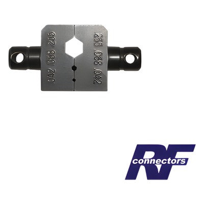 Dado para plegar conectores de anillo de 0.042", 0.068" y 0.255" en RG-8/X, LMR-240 o 9258.