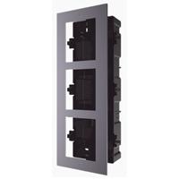 BASE DE 3 ESPACIOS HIKVISION DS-KD-ACF3 PARA EMPOTRAR MDULOS DE VIDEOPORTEROS HIKVISION