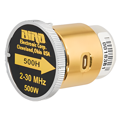 Elemento de 500 Watt en linea 7/8" para Wattmetro BIRD 43 en Rango de Frecuencia de 2 a 30 MHz.