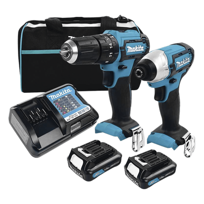 KIT (DHP482 ROTOM. + DTD152 ATORN.IMP.) LI-ION 2 BAT 1.5 AH Y CARG C/LUZ EST.LONA 18V