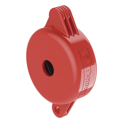 Dispositivo de Bloqueo LOTO para Válvulas de Compuerta, para Diámetros de 1" a 3", Color Rojo