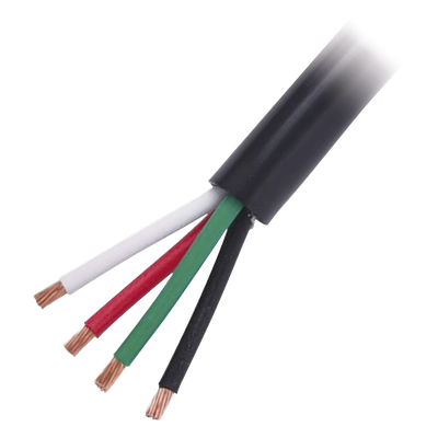Cable Eléctrico de Uso Rudo 4 Hilos Calibre 10 AWG, Hasta 600 V. Rollo de 100 m.
