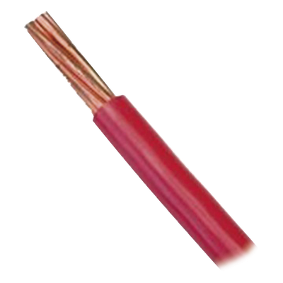 Cable Eléctrico 8 awg  color rojo,Conductor de cobre suave cableado. Aislamiento de PVC, auto extinguible. BOBINA 100 MTS