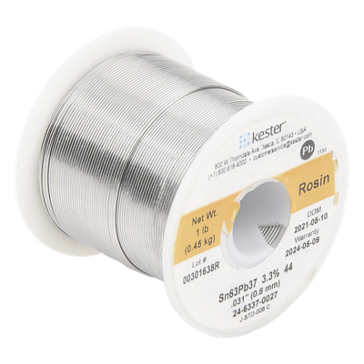 Rollo de Soldadura de 63% Sn y 37% Pb de 0.031" con 454 gr.