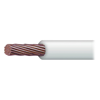 Cable Eléctrico 16 AWG Color Blanco, Conductor de Cobre Suave Cableado. Aislamiento de PVC, Auto-Extinguible. Bobina de 100 Metros (328.08 Pies)
