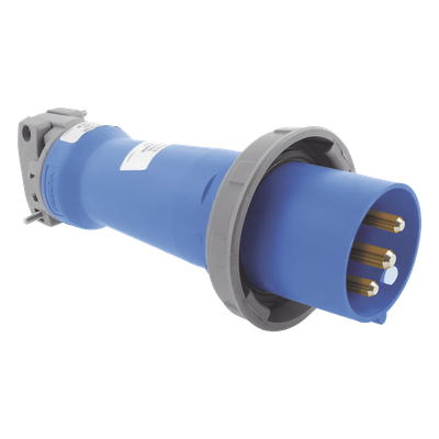 Clavija industrial, 30 A, 250 V CA, 2 Polos 3 Hilos, IP67.  Grado Industrial. 