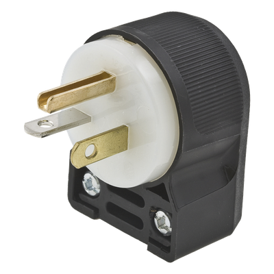 Clavija en ángulo/ 20 A 125 V CA/ 2 Polos 3 Hilos/ Nema 5-20 P/Grado Comercial - Industrial.