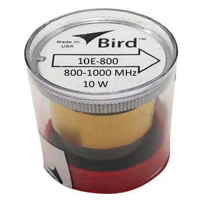Elemento de 10 Watt en Línea 7/8" para Wattmetro BIRD 43 en Rango de Frecuencia de 800 a 1000 MHz.