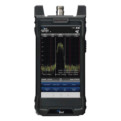 Analizador de Espectro Portátil SIGNAL HAWK, 9 KHz a 6 GHz, Incluye Estuches de uso Rudo y Ligero, Batería Li-Ion, Adaptador 12V, Lápiz Táctil, Adaptador USB-C a USB-A, Manual  de Instrucción.