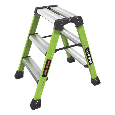 Escalera Plegable 2 Peldaños de Fibra de Vidrio / Tamaño 66 cm ( 2' 2").