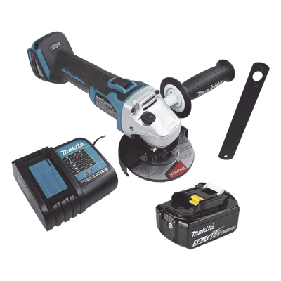 Mini esmeril Inalámbrico de 4-1/2 " 8.500 rpm, Incluye 1 bat. li-ion 18v/5.0 a.h y Cargador