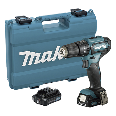 Taladro Combinado de 12Vcc, con tecnología CXT, (Incluye 2 Baterías y Cargador Rápido, Maletín plástico).