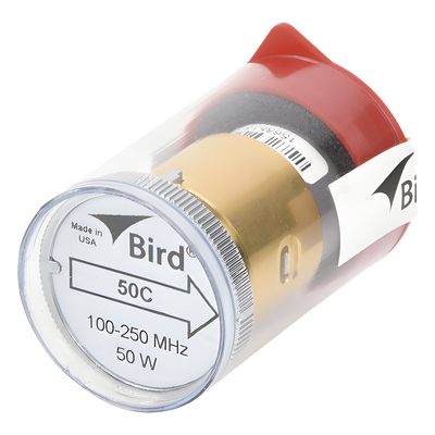 Elemento de 50 Watt en linea 7/8" para Wattmetro BIRD 43 en Rango de Frecuencia de 100 a 250 MHz.