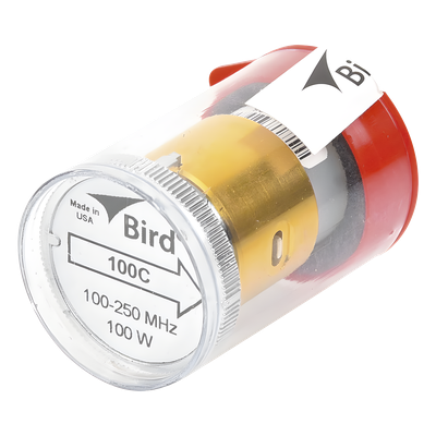 Elemento de 100 Watt en Línea 7/8" para Wattmetro BIRD 43 en Rango de Frecuencia de 100 a 250 MHz.