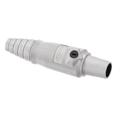 Conector Hembra Unipolar de 400 A 600 V CA/CC / Grado Industrial / Tornillos de fijación dobles/ Color Blanco.