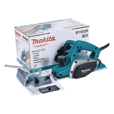 Cepillo de 82 mm (3-1/4IN), 16000 RPM 580W, incluye regla guía y piedra para afilar.