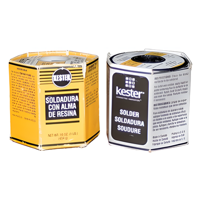 Rollo de Soldadura KESTER de 0.015" (60% Sn y 40% Pb) con 454 gr.