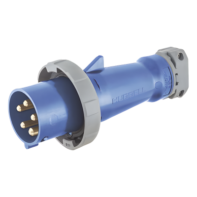 Clavija industrial de 30 A / 120/208 V CA /  4 Polos 5 Hilos / IP67.