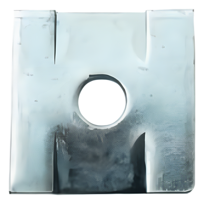 Tope Unicanal Plano para Tornillo de 1/2" (13 mm).