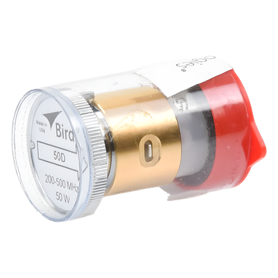 Elemento de 50 Watt en linea 7/8" para Wattmetro BIRD 43 en Rango de Frecuencia de 200 a 500 MHz.