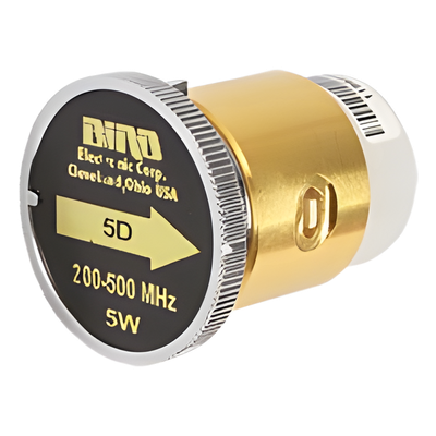 Elemento de 5 Watt en Línea 7/8" para Wattmetro BIRD 43 en Rango de Frecuencia de 200 a 500 MHz.