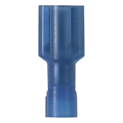 Terminal de Desconexión Hembra Pan-Term™ a 90º, Color Azul, Nylon, para cable 14-16 AWG, 0.250 x 0.032 " (6.3 x 0.8mm)