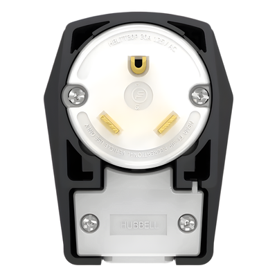 Clavija Industrial Extra Pesada / 30A 125V / NEMA TT-30P / 2 Polos 3 Hilos / Valox 553 / Grado Industrial / Uso Prolongado de Alta Corriente / Exterior UL Tipo 3R