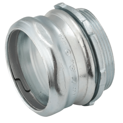 Conector  Compresión de Acero Galvanizado para Pared Delgada de 2 1/2" .