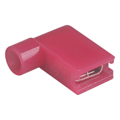 Terminal hembra aislada completa tipo L  / Baterías con terminal macho F1 / Para cables 22-16 AWG / Paquete de 25 piezas