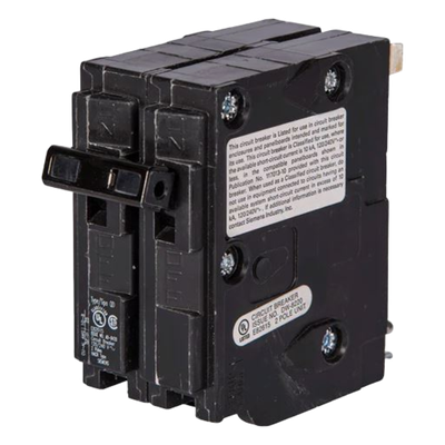 Interruptor automático enchufable tipo QD 2 polos, 30 amp