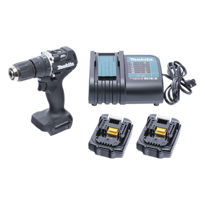 Rotomartillo/Taladro Inalámbrico SIN CARBONES, Broquero de 1/2", 1,700 RPM, 18VâŽ“, Torque: 40 N.m C/2 Bat. (1.5Ah) y Cargador.